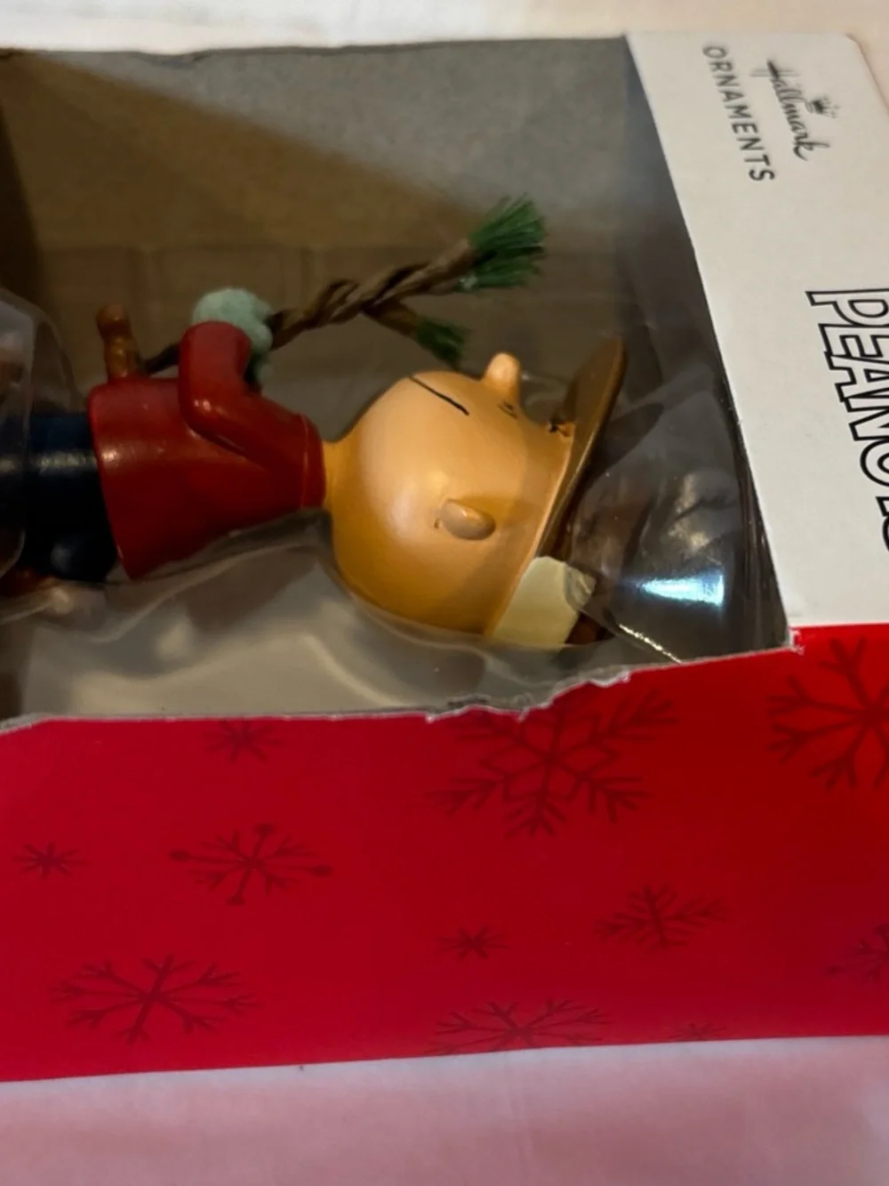 Hallmark Snoopy and Charlie Brown Peanuts Christmas Ornaments Lot of 2 New